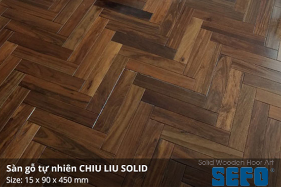 Sàn gỗ Chiu Liu kỹ thuật xương cá